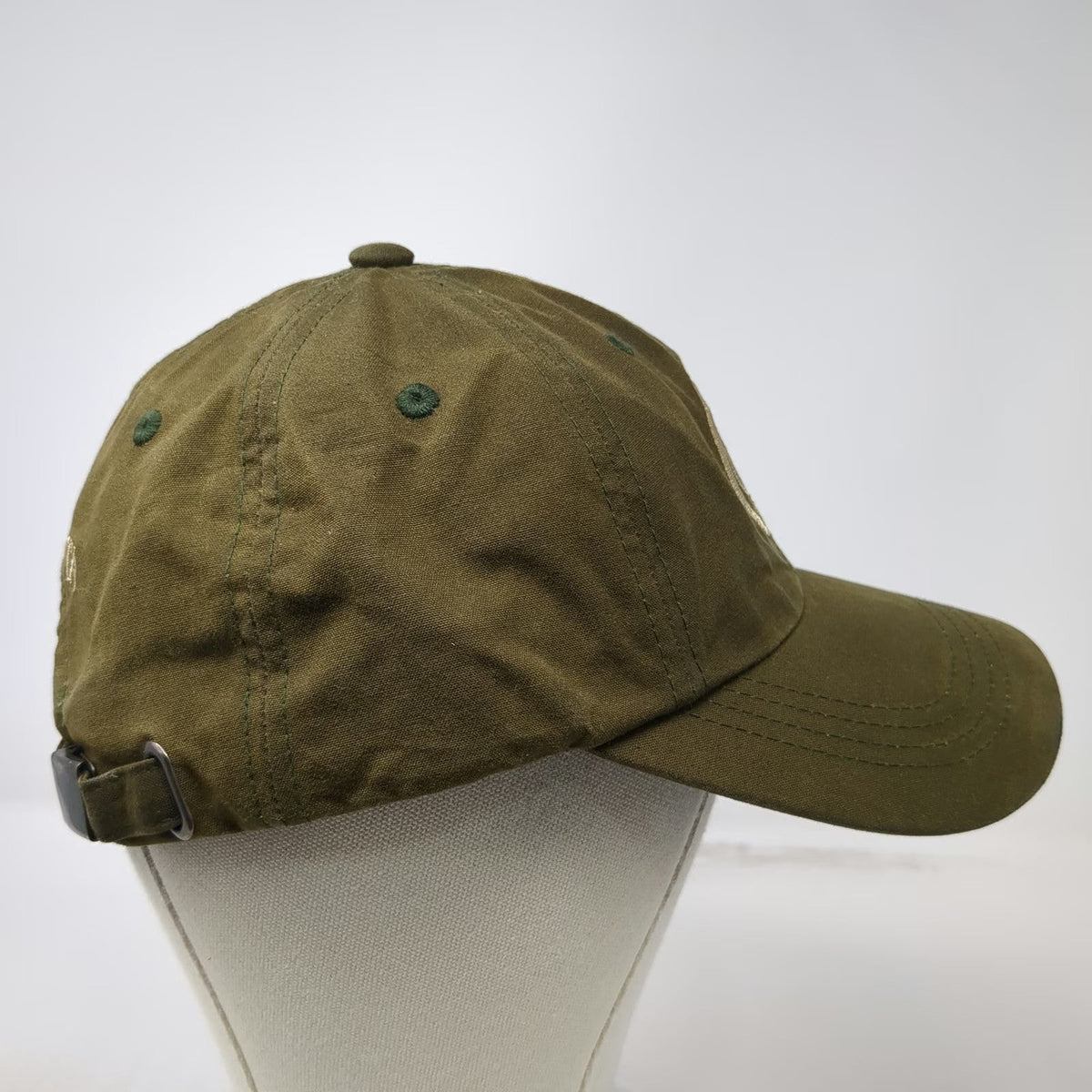 Beretta Baseball Cap Green One Size Embroidered Logo Cotton Canvas Slideback Hat