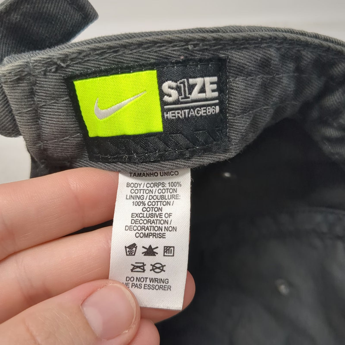 Nike Baseball Cap Gray One Size Cross Canyon Champions 2019 Steens Runners Hat