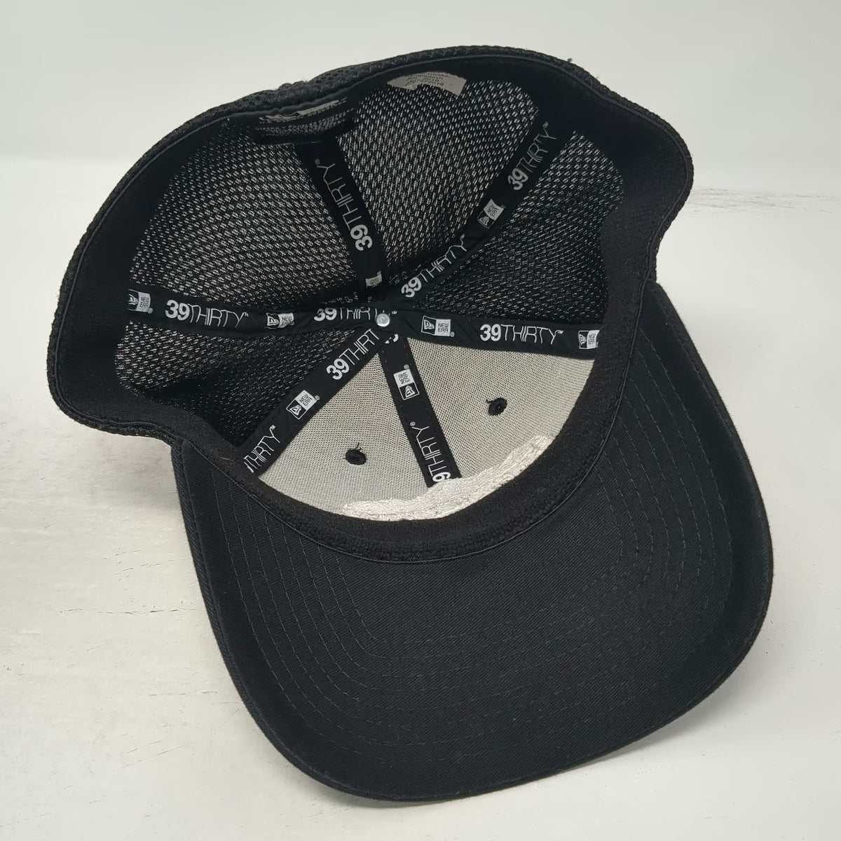 New Era Baseball Cap Black XL SD Backcountry Aviation Mountain Mesh Fitted Hat