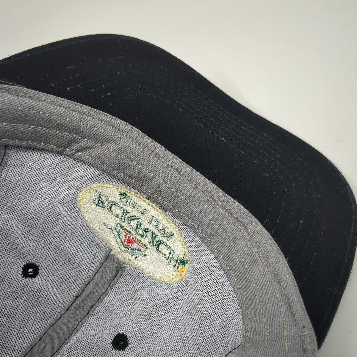 Eckrich Baseball Cap Black One Size Strapback Embroidered Logo Since 1894 Hat