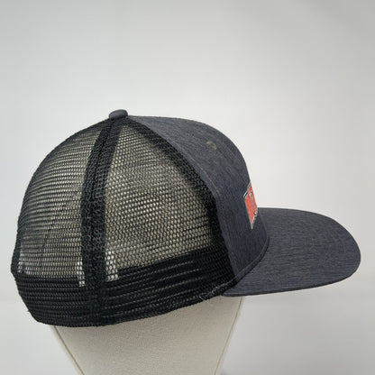 MotoSport Snapback Trucker Hat Gray One Size Mesh Back Ivory Headwear