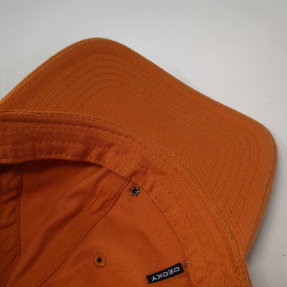 Decky Baseball Cap Orange One Size Yellowstone National Park Patch Slideback hat