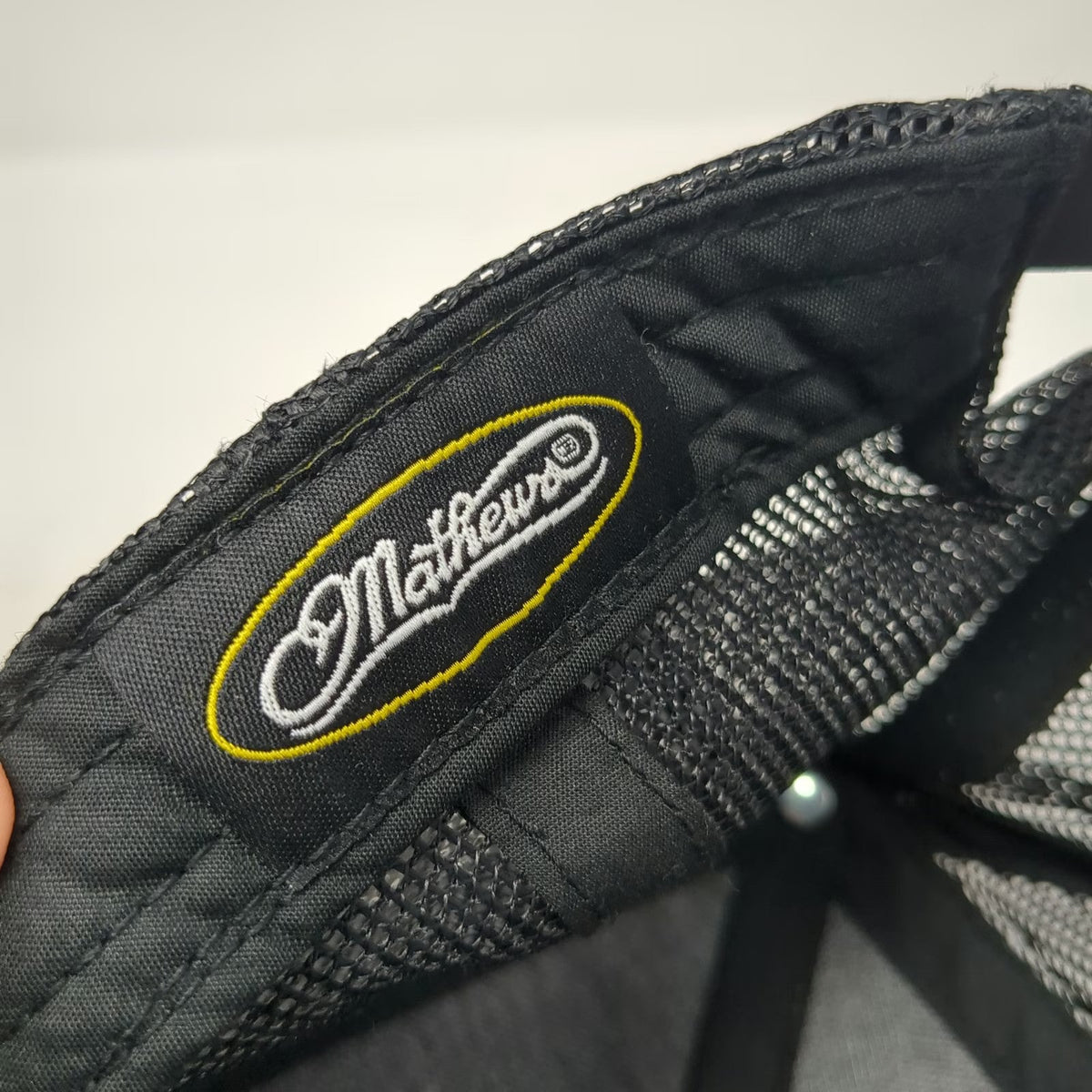 Mathews Archery Trucker Hat Black One Size Mesh Snapback Embroidered Logo