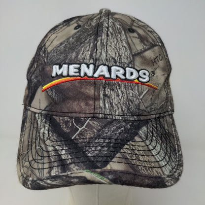 Menard's Men's Strapback Hat Camo Adjustable Embroidered Logo 100% Polyester #27