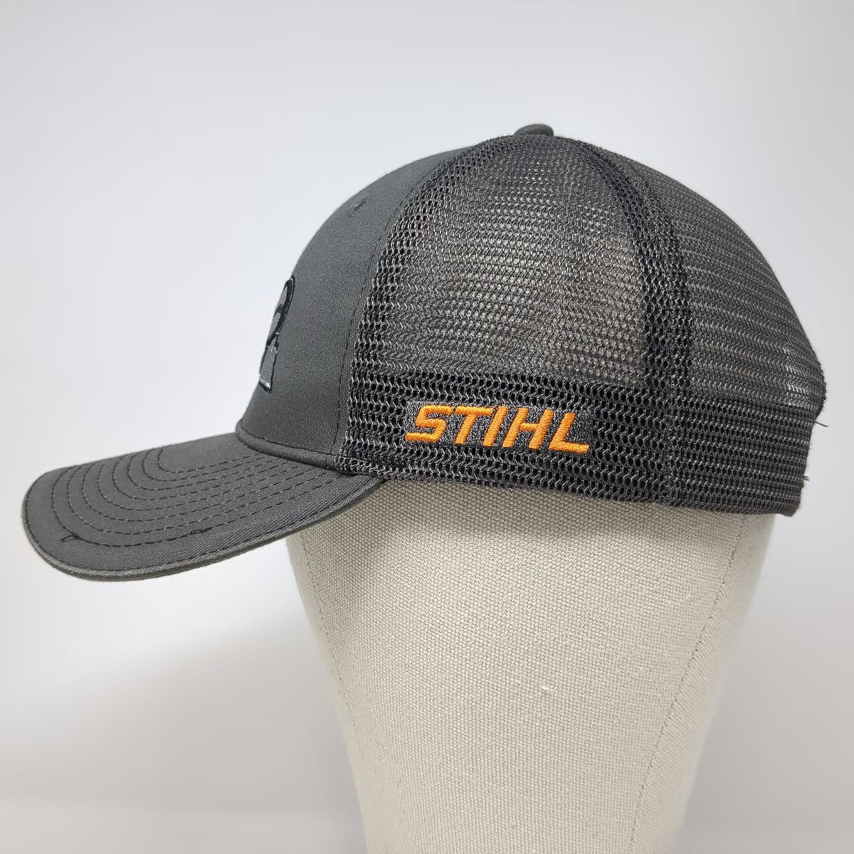 Success Brands Trucker Hat Gray One Size Mesh Back Baseball Stihl Logo Snapback