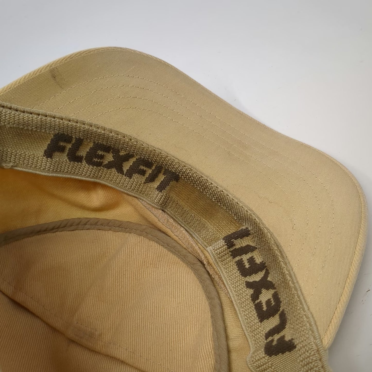 Kangol Baseball Cap Beige Hat M Flexfit Cotton Twill Army Cadet Style Logo