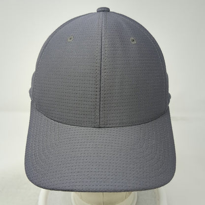 TravisMathew Baseball Cap Gray XL Flexfit Textured Side Logo Back Script Hat