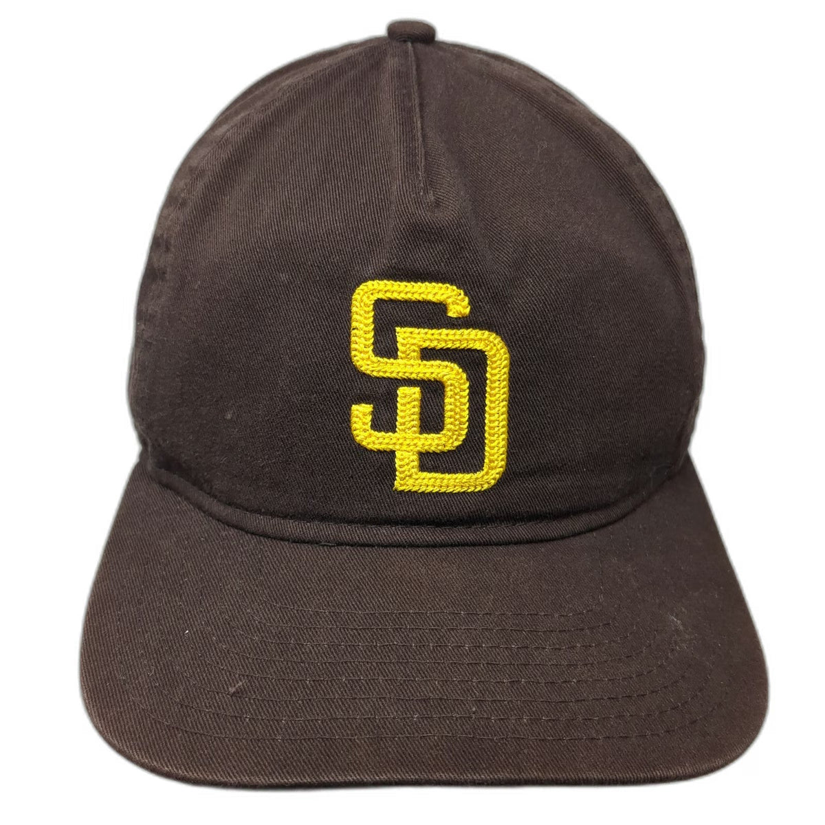 San Diego Padres MLB New Era 5 Panel Brown One Size Snapback Hat Embroidered SD