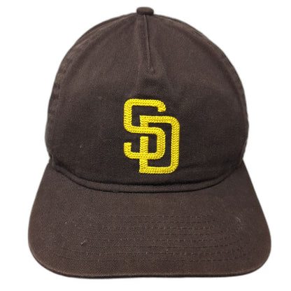 San Diego Padres MLB New Era 5 Panel Brown One Size Snapback Hat Embroidered SD