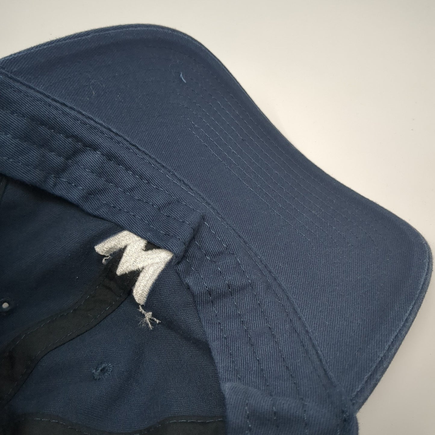 Letter W Slideback Hat Blue One Size Adjustable Embroidered Logo '47