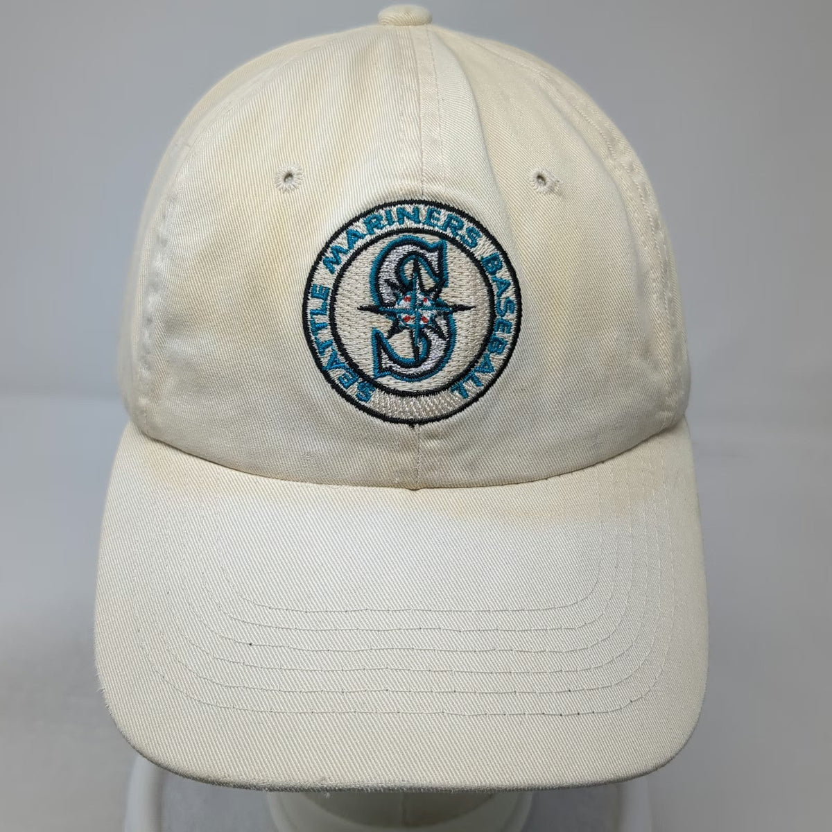 American Needle Seattle Mariners MLB Baseball Cap Beige One Size Slideback Hat