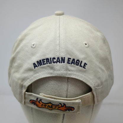 American Eagle Performance Baseball Cap Embroidered Fish Strapback Hat Vintage