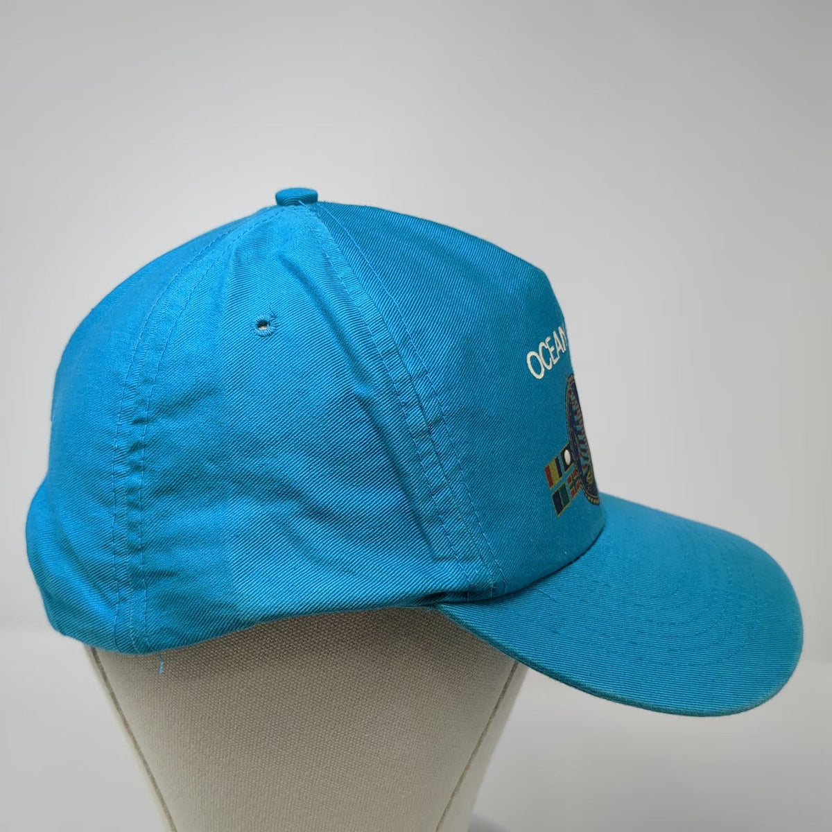 Sportcap 5 Panel Blue One Size Ocean City Sailboat Nautical Snapback Hat