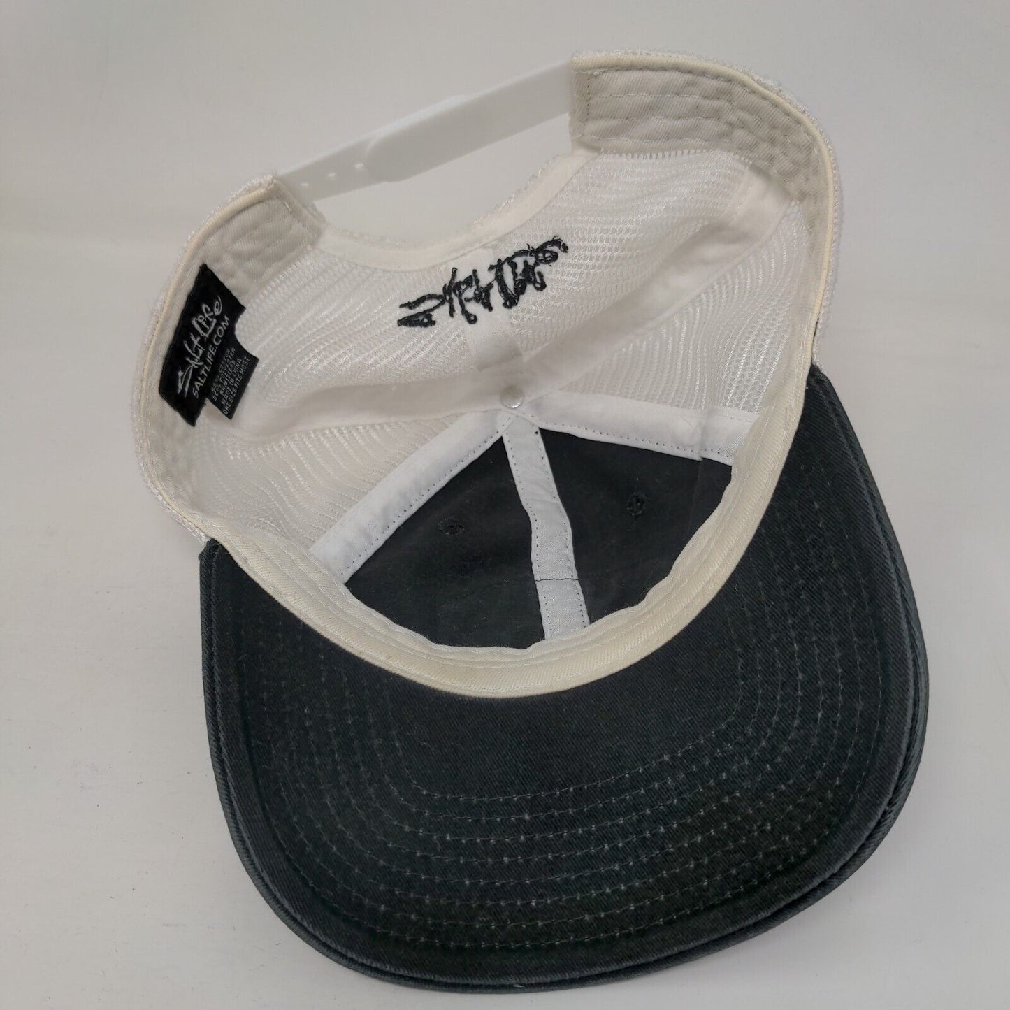 Salt Life Fish Dive Surf Snapback Trucker Hat Black OSFM Colorblock