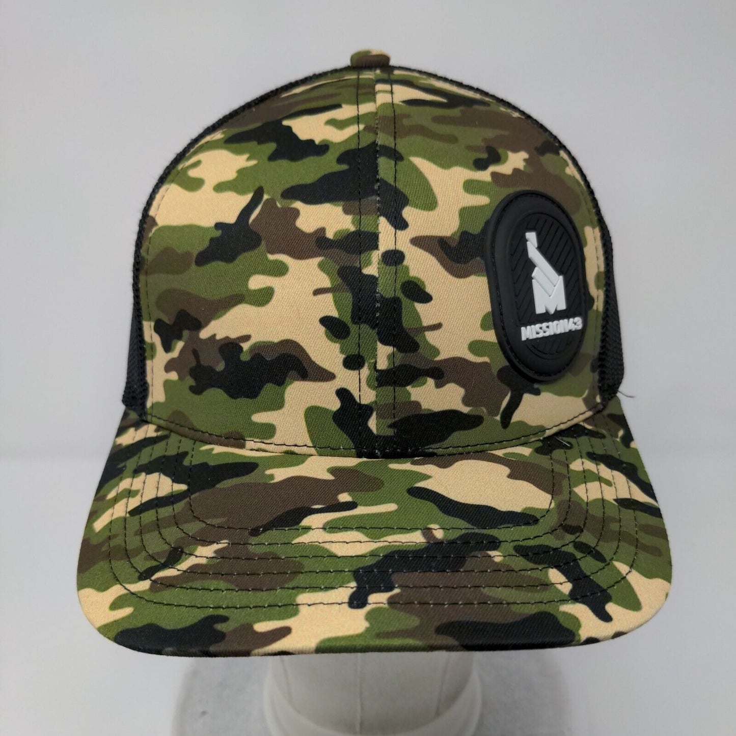 Mission43 Snapback Trucker Hat Camouflage One Size Adjustable Mesh Back 6 Panel