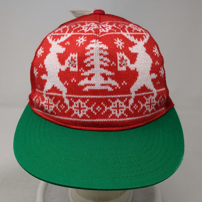 Holiday Time Trucker Hat Red Green OS LED Light Knit Christmas Tree W/Tags