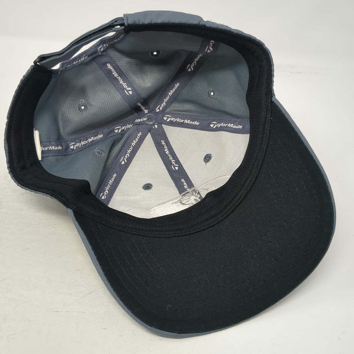 TaylorMade Baseball Cap Gray One Size NCC Chief Logo Polyester Slideback Hat