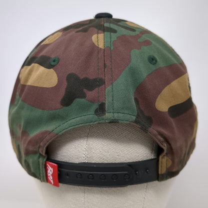Fasthouse Snapback Hat Green One Size Camo Haulin Ass Flat Bill Patch Moto