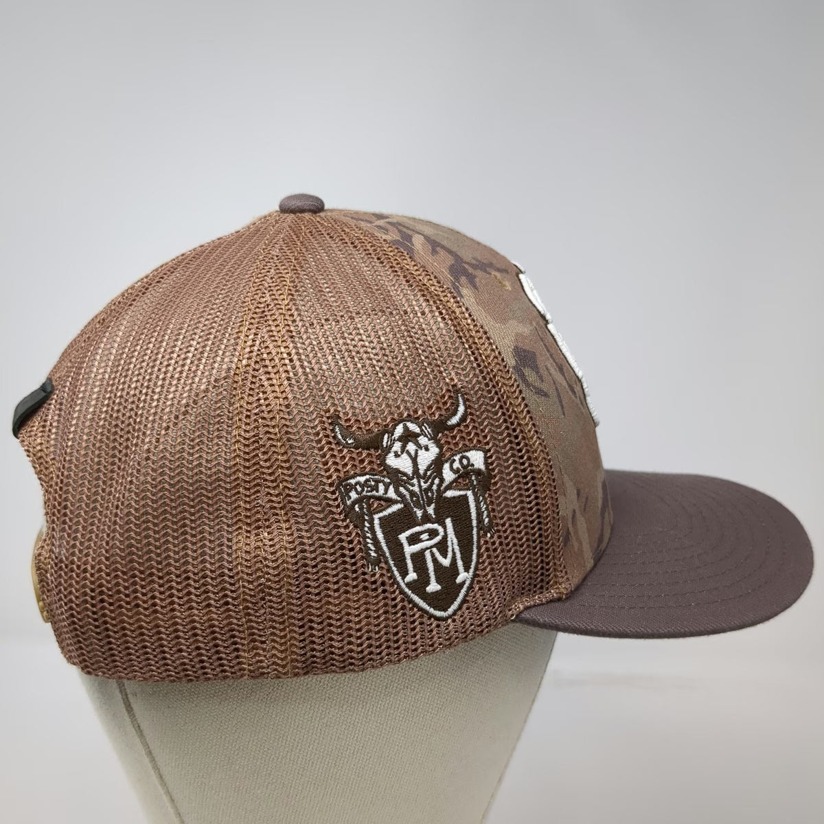 Stetson Trucker Hat Brown Camo Posty Co Post Malone One Size Mesh Snapback PM