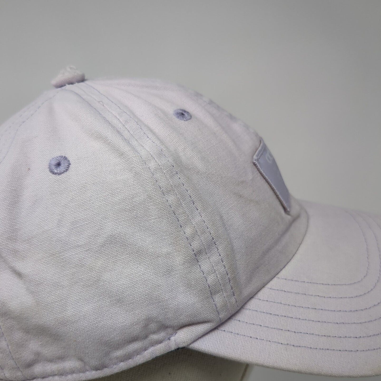 Adidas Slideback Hat Purple One Size Adjustable Patch Vented Holes Cotton
