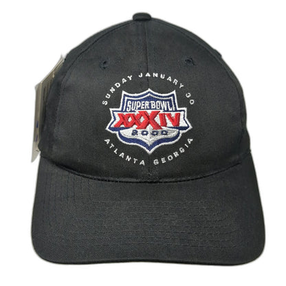 Logo Athletic Snapback Black One Size Super Bowl XXXIV 2000 Atlanta Georgia Hat