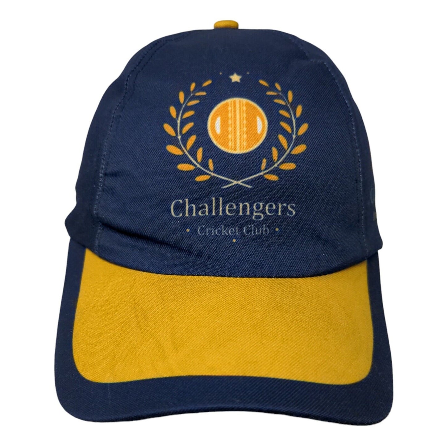 Challengers Cricket Club Strapback Hat Blue One Size Adjustable