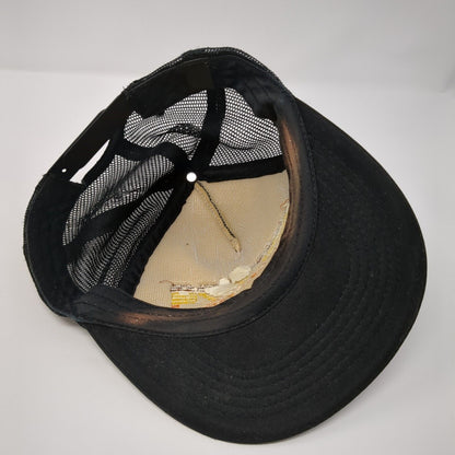 Brick 29 Snapback Trucker Hat Black OSFA Mesh Back Solid Embroidered