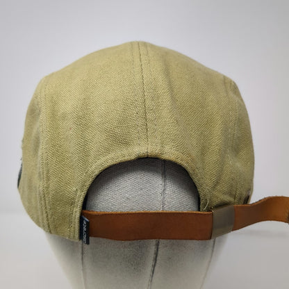 Discrete 5 Panel Beige Hat One Size Salt Lake City Farmers Market Leather Strap