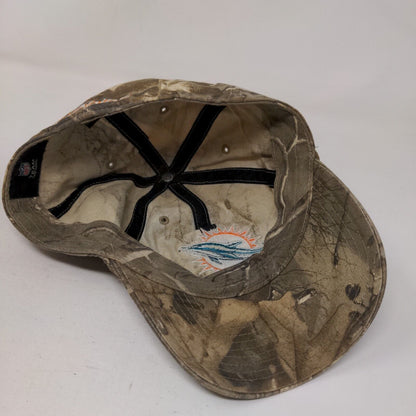 '47 Brand NFL Fitted Camo Hat Miami Dolphins Embroidered Logo