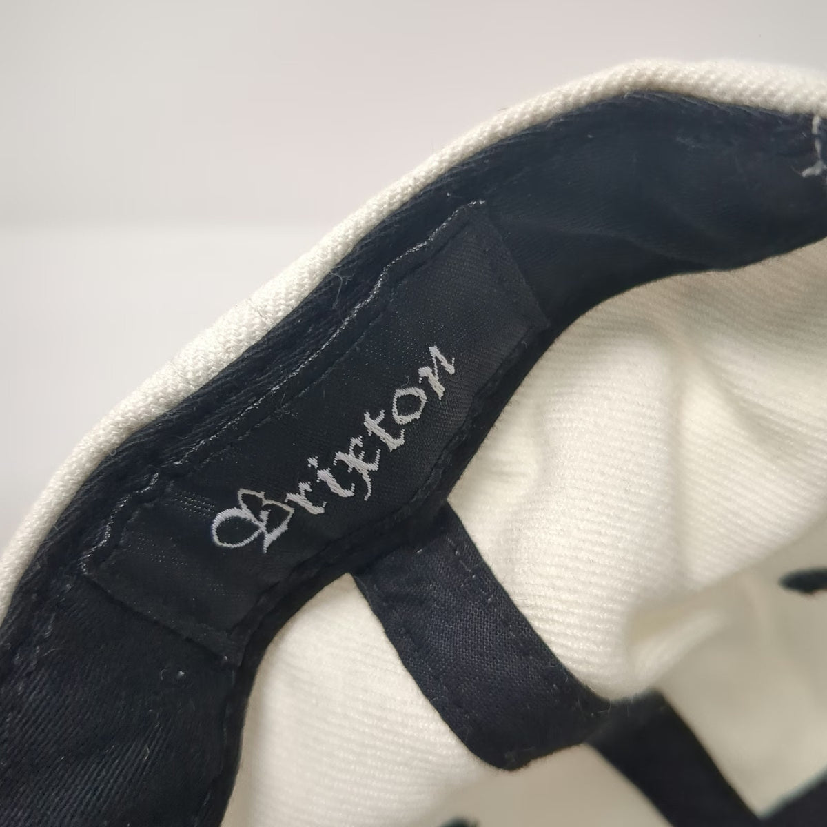 Brixton Snapback Hat White Black Red Patch Green Underbrim One Size Acrylic Wool