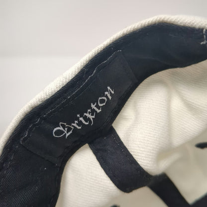 Brixton Snapback Hat White Black Red Patch Green Underbrim One Size Acrylic Wool