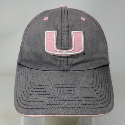 Miami Hurricanes Slideback Hat Women's Gray Embroidered Logo NCAA