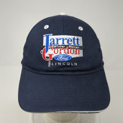 Jarrett Gordon Winter Haven Ford Lincoln Strapback Hat Blue OS Adjustable Cotton