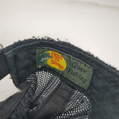 Bass Pro Shops Trucker Hat Gray One Size Mesh Back Patch Graphic Fishing Goods