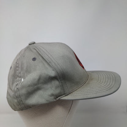 Volcom Snapback Hat Greenish-Gray One Size Adjustable Embroidered 6 Panel