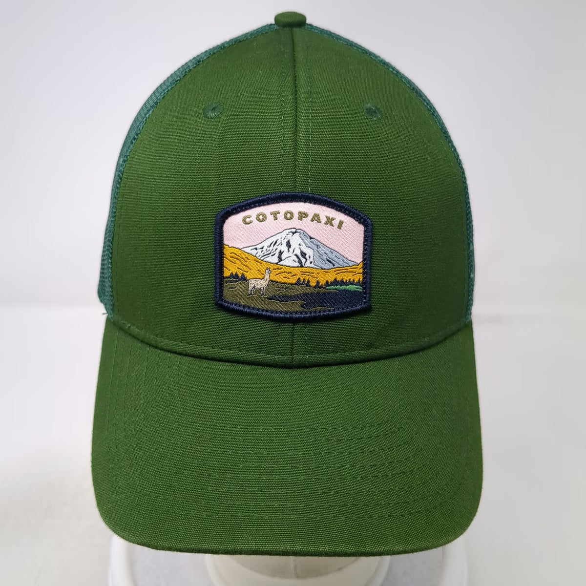Cotopaxi Trucker Hat Green One Size Mesh Back Organic Cotton Snapback Mountain