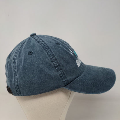 Adams Men's Slideback Hat Blue Adjustable Embroidered Logo Alcohol Cotton