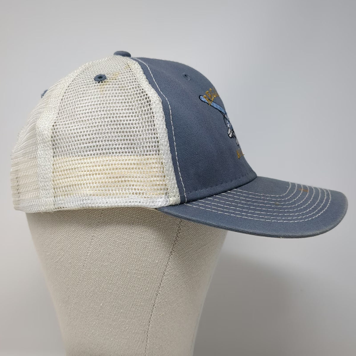 Ouray Regal Air Alaska Seaplane Trucker Hat Blue One Size Snapback Mesh Design
