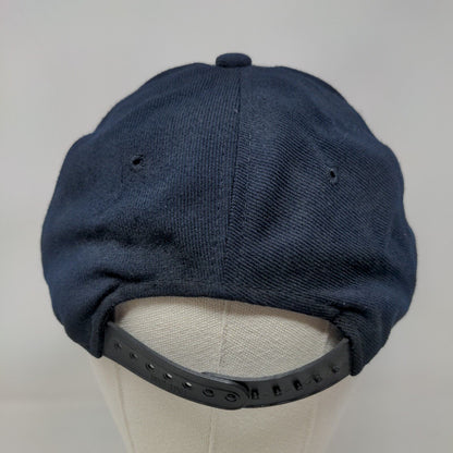 Unbranded Snapback Hat Blue OSFA Embroidered Adjustable 6 Panel