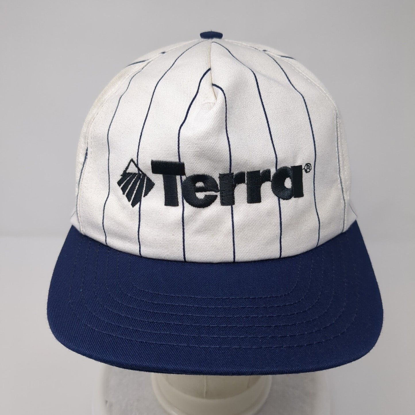 Terra Snapback Hat Multi OSFA Striped Embroidered Colorblock Vent Holes