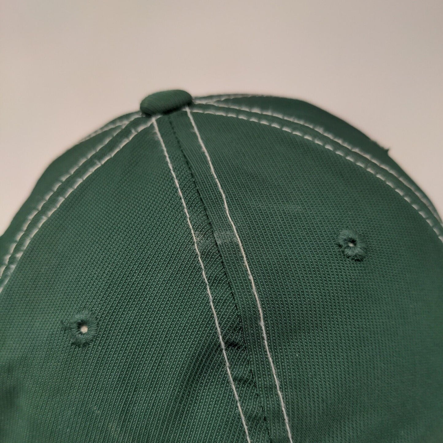 Top of the World Men's Fitted Hat Green S-M Embroidered USF Bulls Logo