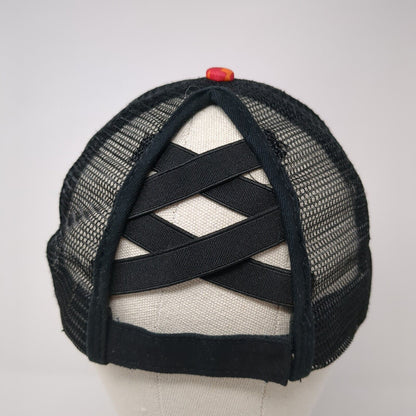 Unbranded Snapback Ponytail Trucker Hat Multicolor OS Mesh Back Aztec Print