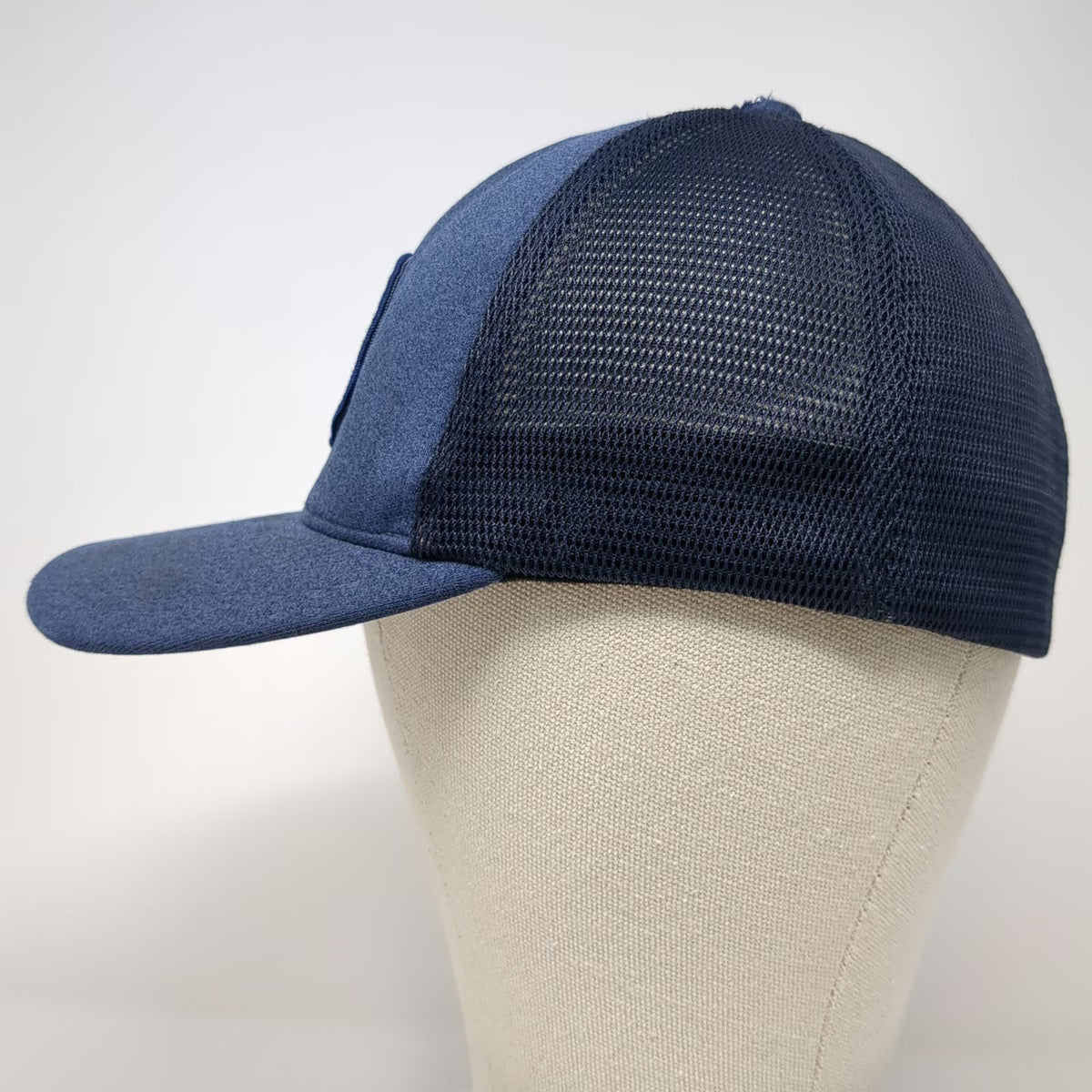 Flexfit Baseball Cap Blue M Lighthouse Christian Schools Patch Mesh Back Hat