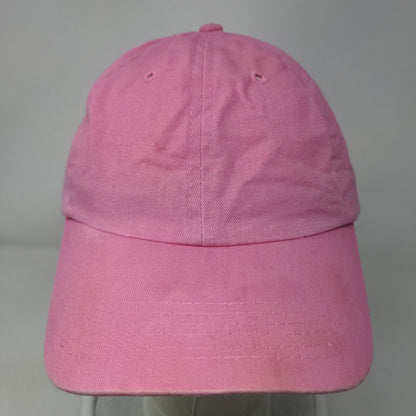 Big X Slideback Hat Pink One Size Adjustable 6 Panel Vent Holes Blank