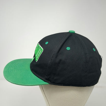 Snapback Ireland Hat Black Green One Size Shamrock Winged Shield Flat Brim Logo