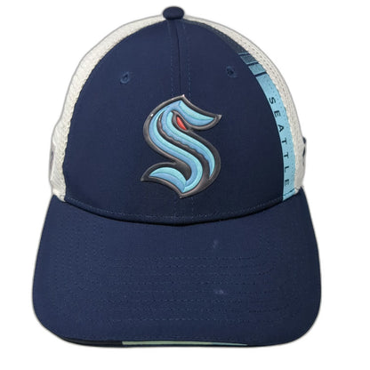 Fanatics Seattle Kraken NHL Blue One Size Trucker Hat 2022 Side Patch Snapback