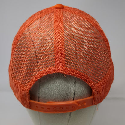 Otto Trucker Hat Orange One Size Barre Bae Nbrhd Fitness Mesh Back Snapback