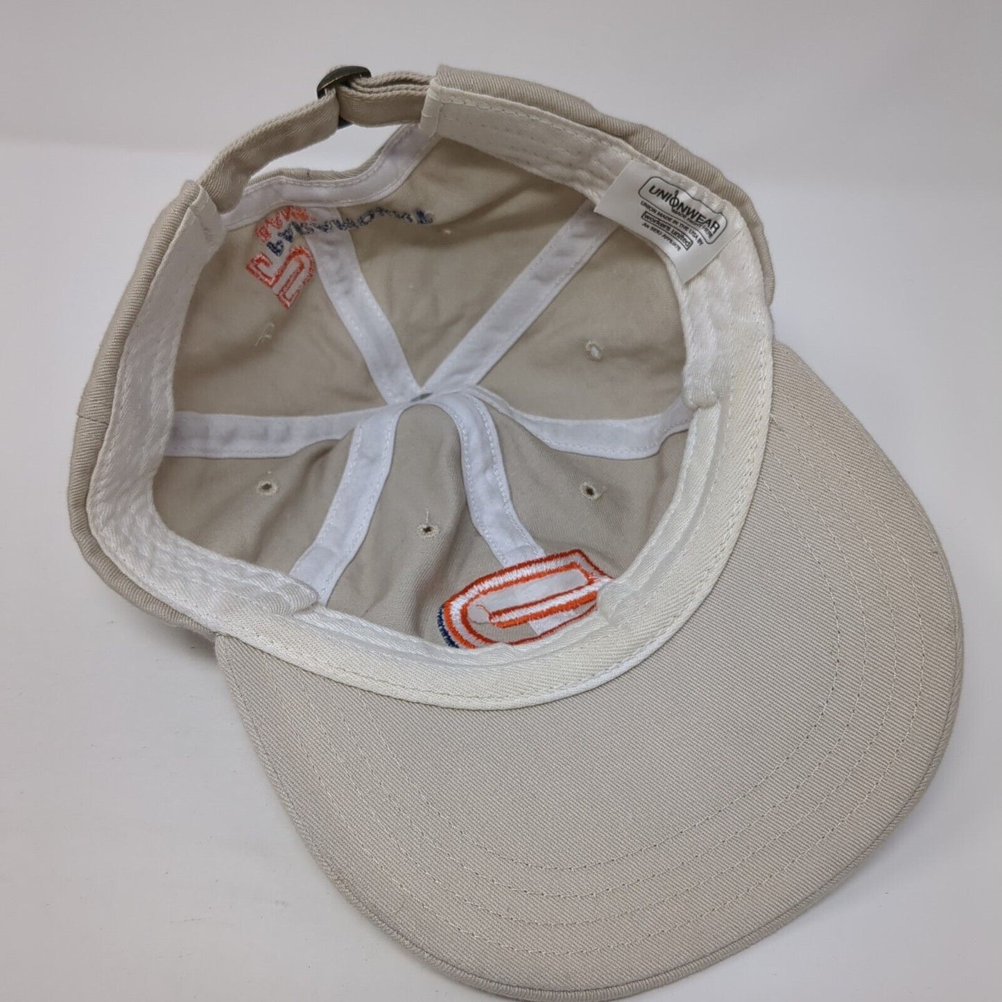 Paramount Bank Slideback Hat Tan One Size Adjustable Embroidered 6 Panel
