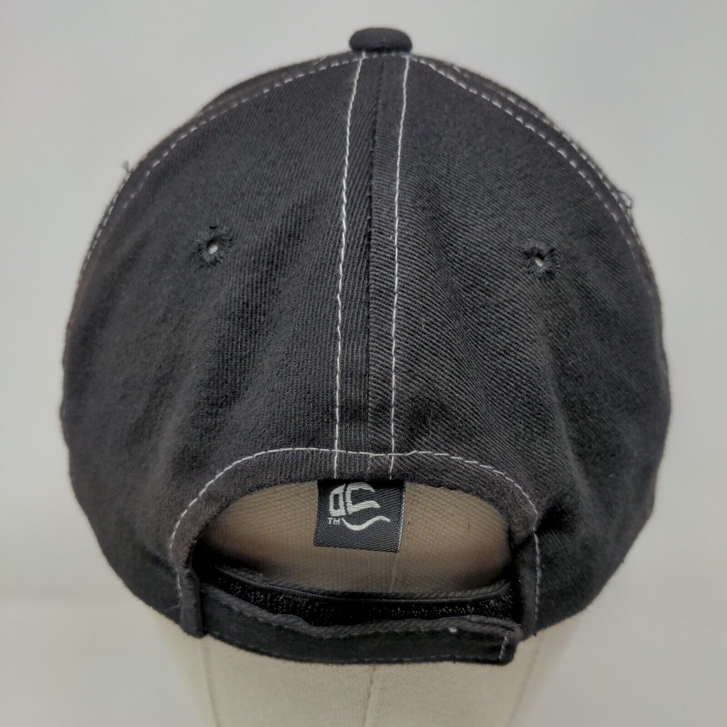 Garnett Oil Co. Strapback Hat Black OSFM Embroidered Outdoor Cap