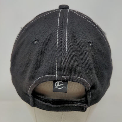 Garnett Oil Co. Strapback Hat Black OSFM Embroidered Outdoor Cap